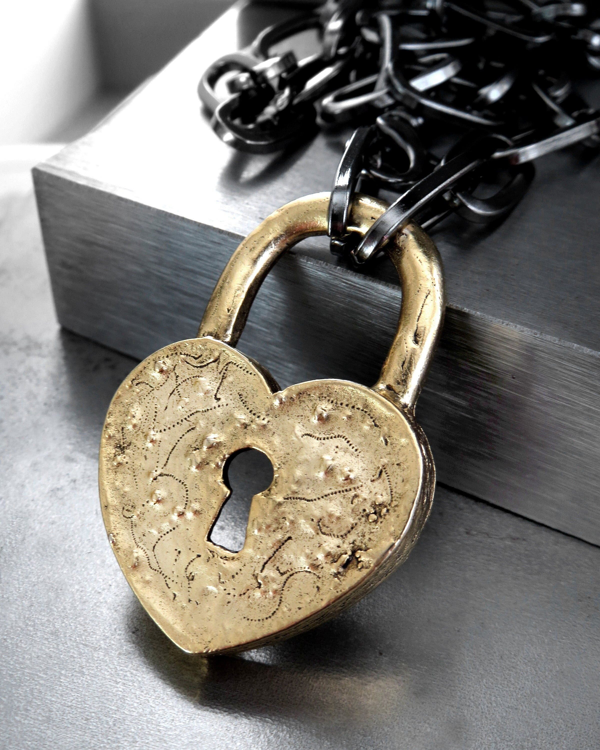 Locked Up Pendant Chain | Lock Necklace | Padlock Chain 16